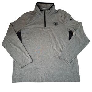 Puma Mens Medium Gray Outdoors Golf 1/4 Zip Pullover Lanier Islands